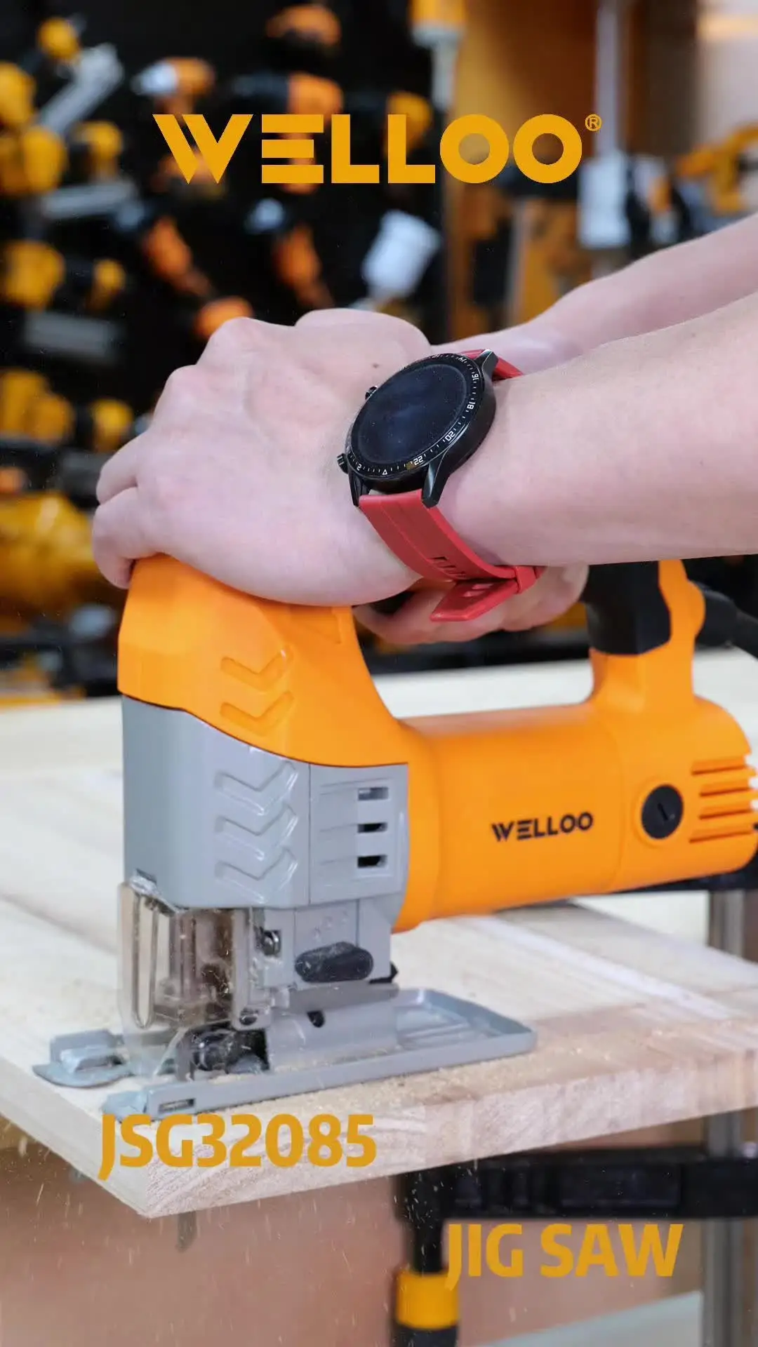 WELLOO High-Performance 800W Corded Jig Saw Variable Speed Portable Electric Jig Saw for DIY and Industrial Woodworking model JSG32085 POWER TOOLS product detail photo 9