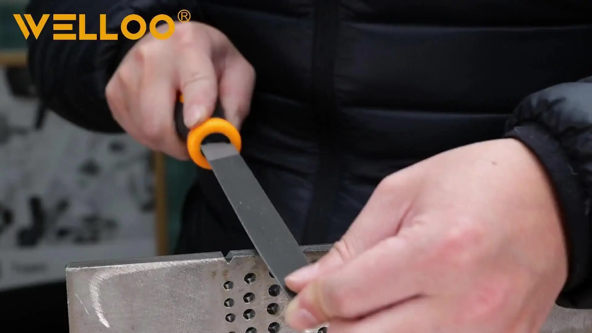 WELLOO Professional 200mm Woodworking Hand Tools Portable Hardware Tools T12 Steel Woodworking Flat Steel Files model STF3008F product detail photo 6