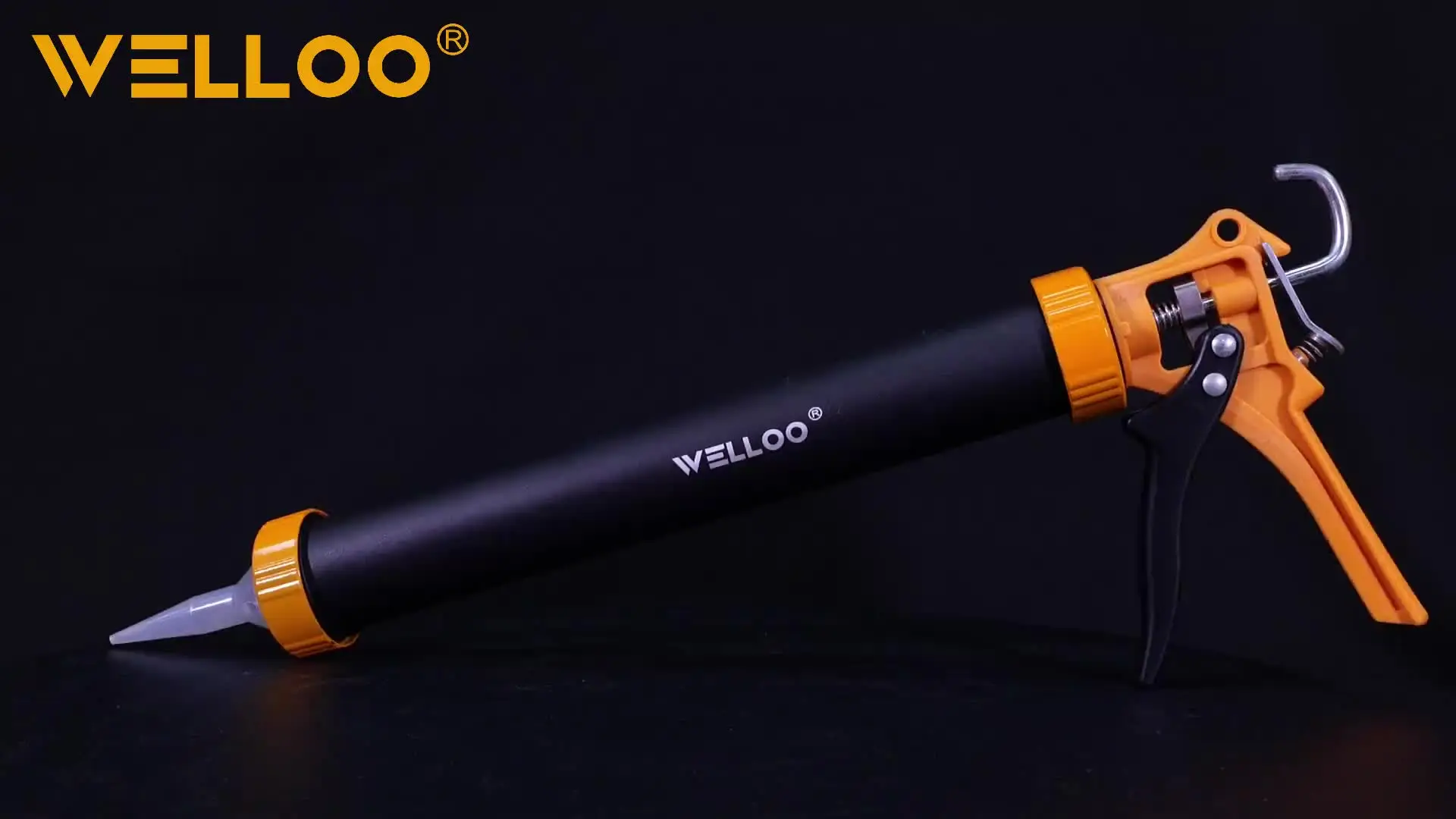 WELLOO Heavy Duty Manual Caulking Gun 9 Inch Skeleton Type Sealant Dispenser for Silicone and Adhesive Application model CKG8004 HAND TOOLS product detail photo 7
