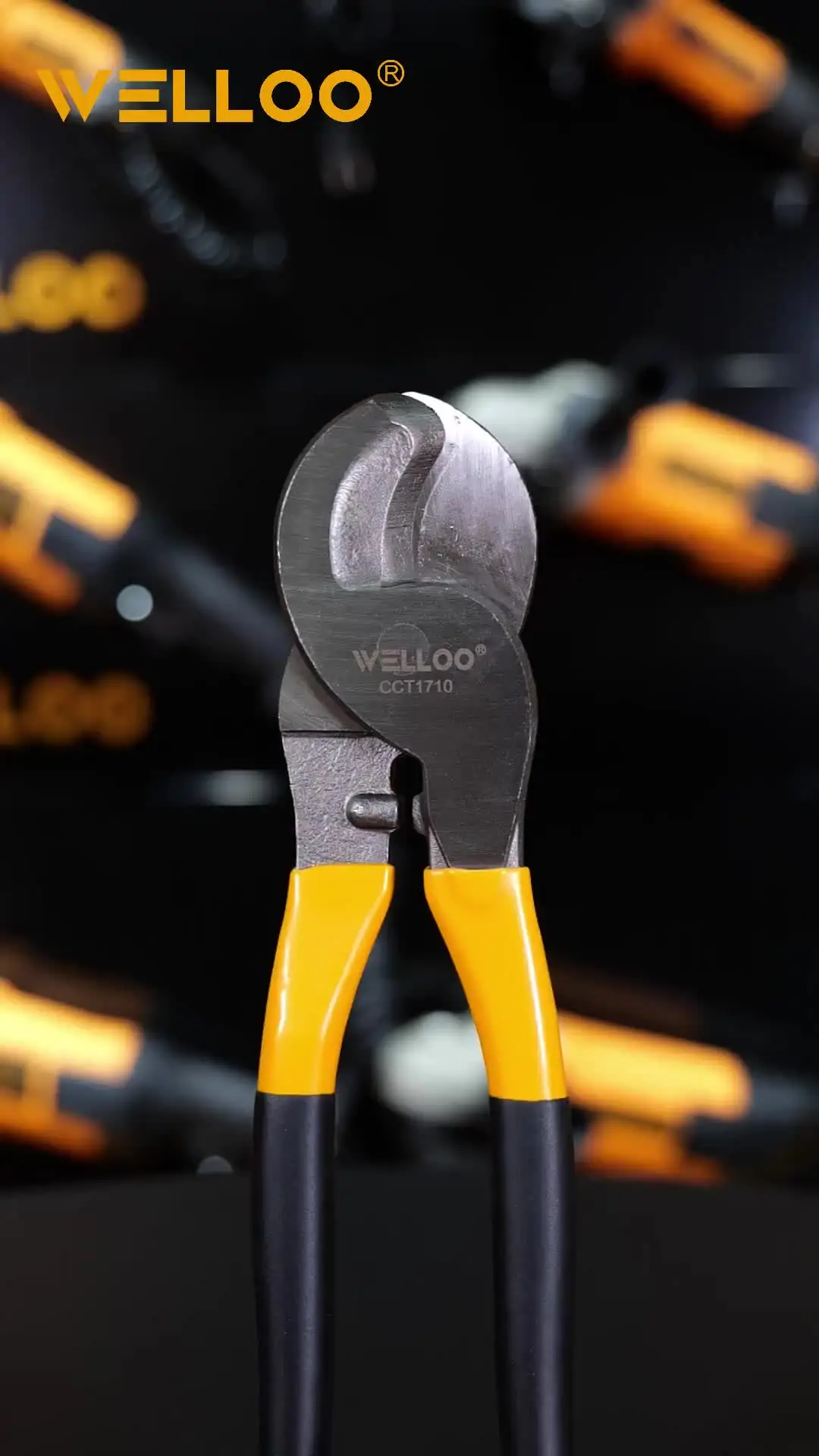 WELLOO Factory Direct 10Inch Manual Crimping Pliers Labor-Saving Cable Cutter and Wire Stripping Tool model CCT1710 HAND TOOLS product detail photo 8