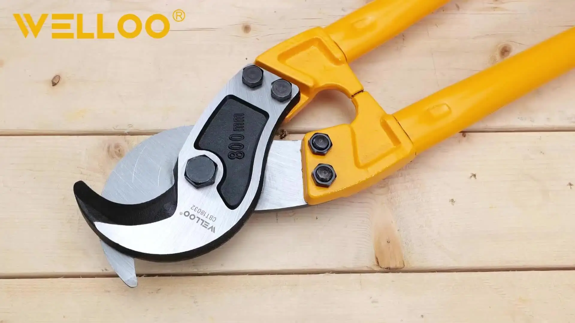 WELLOO Heavy-Duty 32inch Steel Hand Cable Cutter Mechanical Cable Cutter Hand-Operated Cutting Tool for Copper/Aluminum Armoured Cable model CBT18032 HAND TOOLS product