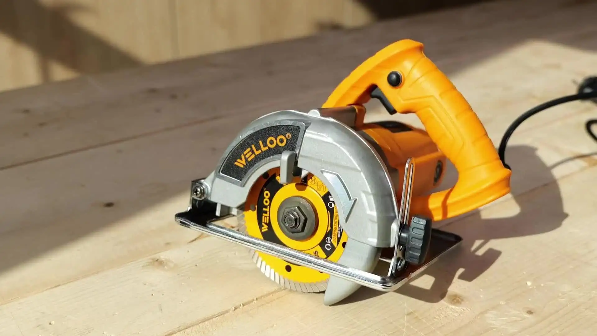 WELLOO 1300W Electric Cutting Marble Stone Circular Saw Tools Adjustable Slope Cutting Ceramic Tile Steel Cutting Machine model MCT65125 POWER TOOLS product detail