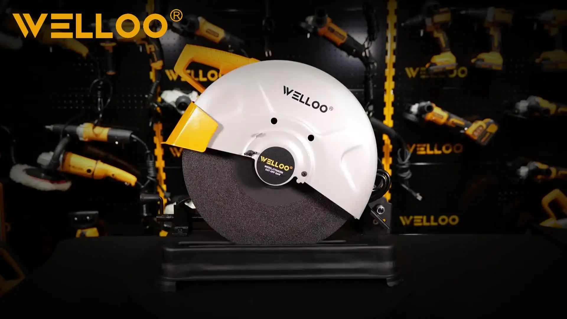 WELLOO CTS65350 2500W Electric Power Cut off Machine Wood & Metal Abrasive 355mm Cutters with Wheel POWER TOOLS product detail photo 8