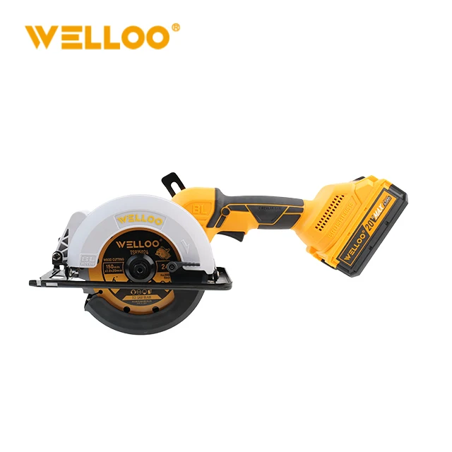 WELLOO Portable 20V Li-Ion Cordless Circular Saw 150mm Blade Handheld Cutting Circular Saw for Woodworking model CLS25137S CORDLESS TOOLS related product photo