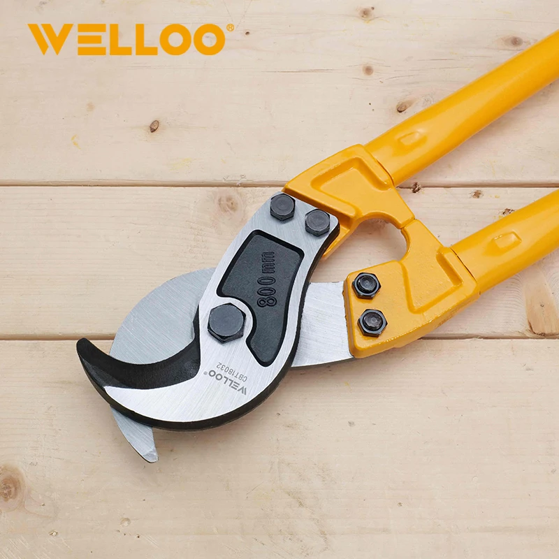 WELLOO Heavy-Duty 32inch Steel Hand Cable Cutter Mechanical Cable Cutter Hand-Operated Cutting Tool for Copper/Aluminum Armoured Cable model CBT18032 HAND TOOLS product