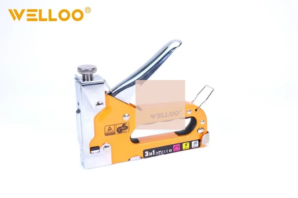 WELLOO Professional Manual High-Power Staple Gun Applicable Nails Size 4-8MM Steel Frame Hand Tools model STG5202 product detail photo 9