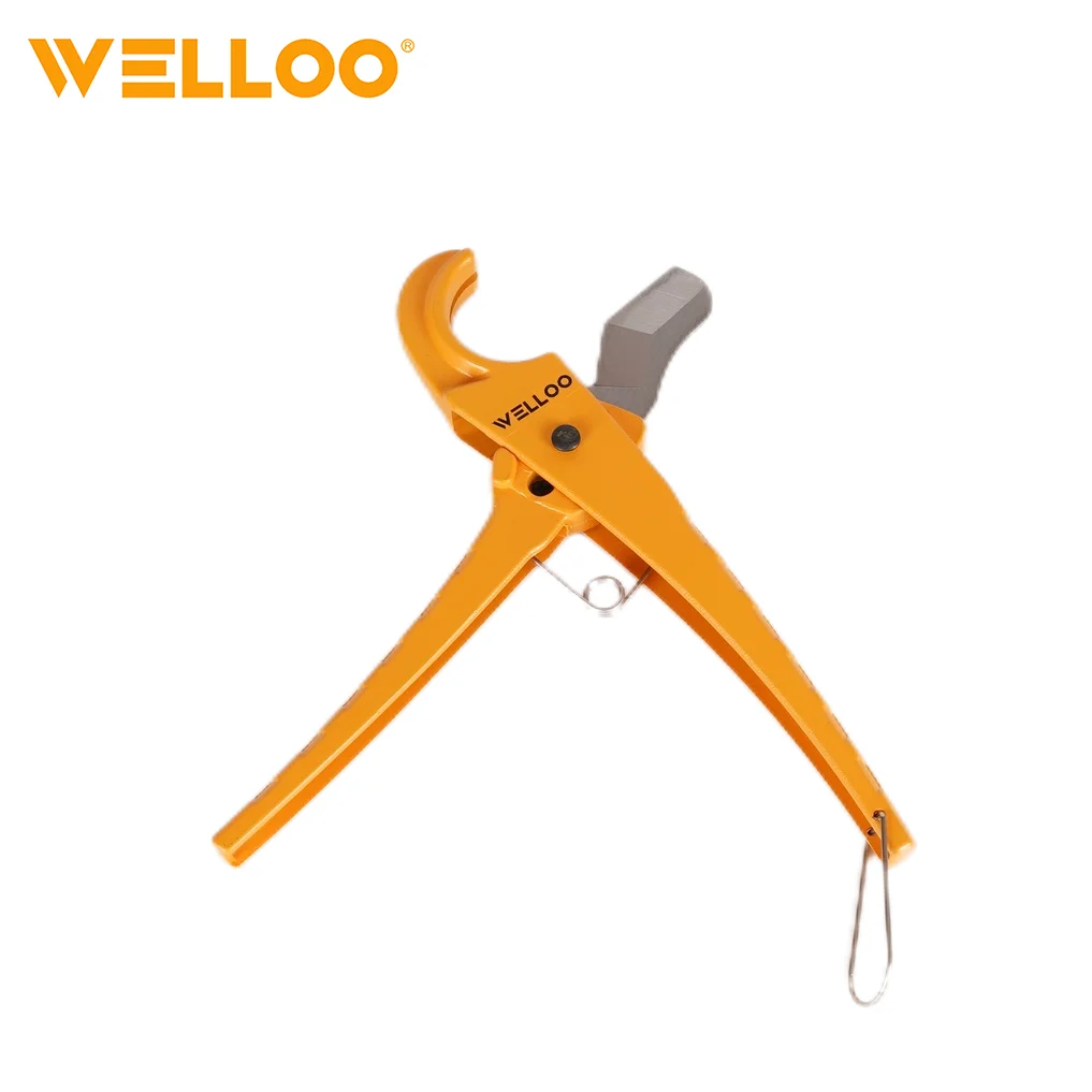 WELLOO Wholesale 210mm Manual Cutting Plumbing Tool Equipment Hand Tools Pvc PU Pipe Scissors Tube Cutters model PCT3503 related product photo