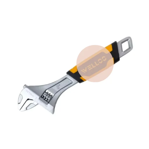WELLOO 8 Inch Adjustable Carbon Steel Wrenches Two Color Handle Small Portable Hardware Tools model ADW16200 HAND TOOLS product detail photo 8