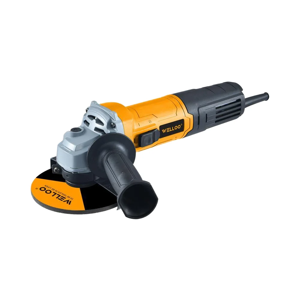 WELLOO Adjustable Speed Switch Cordless Angle Grinder Powerful Cordless Grinder With 1pcs Auxiliary Handle model AGD64125 POWER TOOLS related product photo