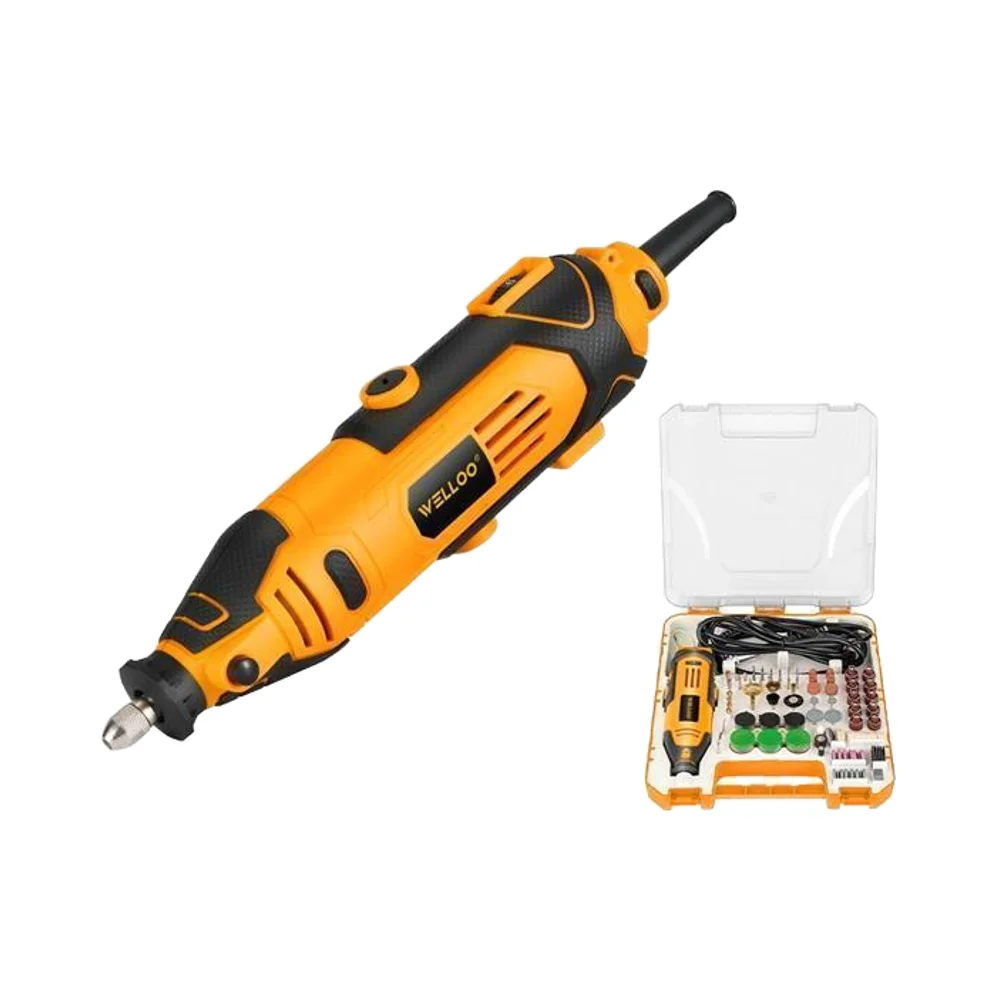 WELLOO Factory Direct Mini Die Grinder Set 218pcs Electric Hand Powered 220V for Grinding Applications model DG61353 POWER TOOLS related product photo
