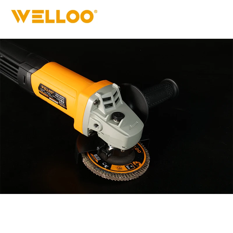 WELLOO High Quality Industrial Grade 100MM 900W Power Electric Mini Angle Grinder for Surface Cutting model AGD66100 POWER TOOLS product detail photo 10