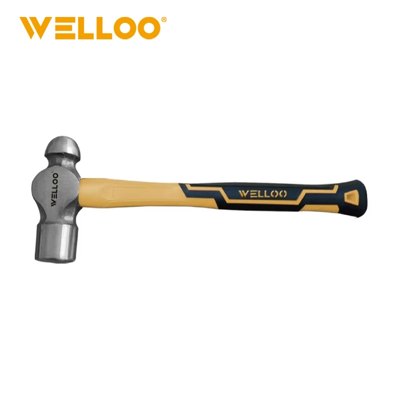 WELLOO Household Appliances Repair Clamp Ball Hammer 12OZ/24OZ/32OZ Ball Pein Hammer with Fiberglass Handle model BHM2412/BHM2424/BHM2432 HAND TOOLS product detail