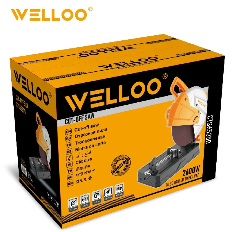 WELLOO CTS65350 2500W Electric Power Cut off Machine Wood & Metal Abrasive 355mm Cutters with Wheel POWER TOOLS product detail photo 6