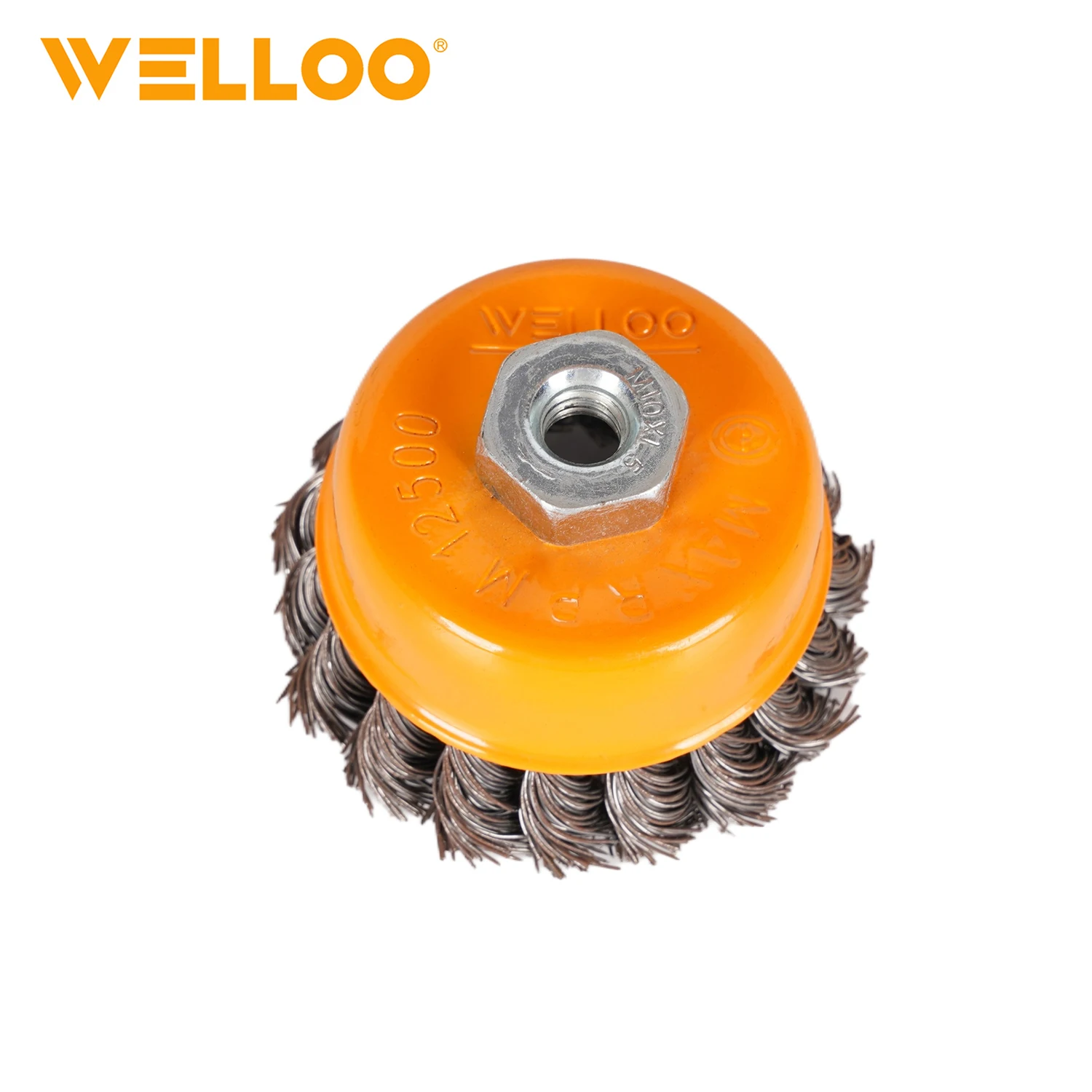 WELLOO Source Factory 75mm Steel Wire Brush Material and Industrial Brush Type Twisted Wire Wheel Cup Brushes model WCTS23075 ACCESSORIES catalog product image