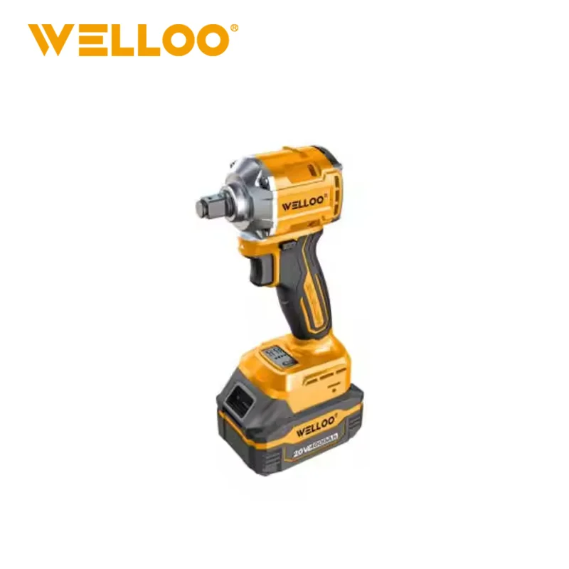 WELLOO 20V Brushless Impact Wrench 280N/m Fast Charge Dual Battery Kit Cordless Impact Wrench for Workshop & Construction model CPW71300S CORDLESS TOOLS related product