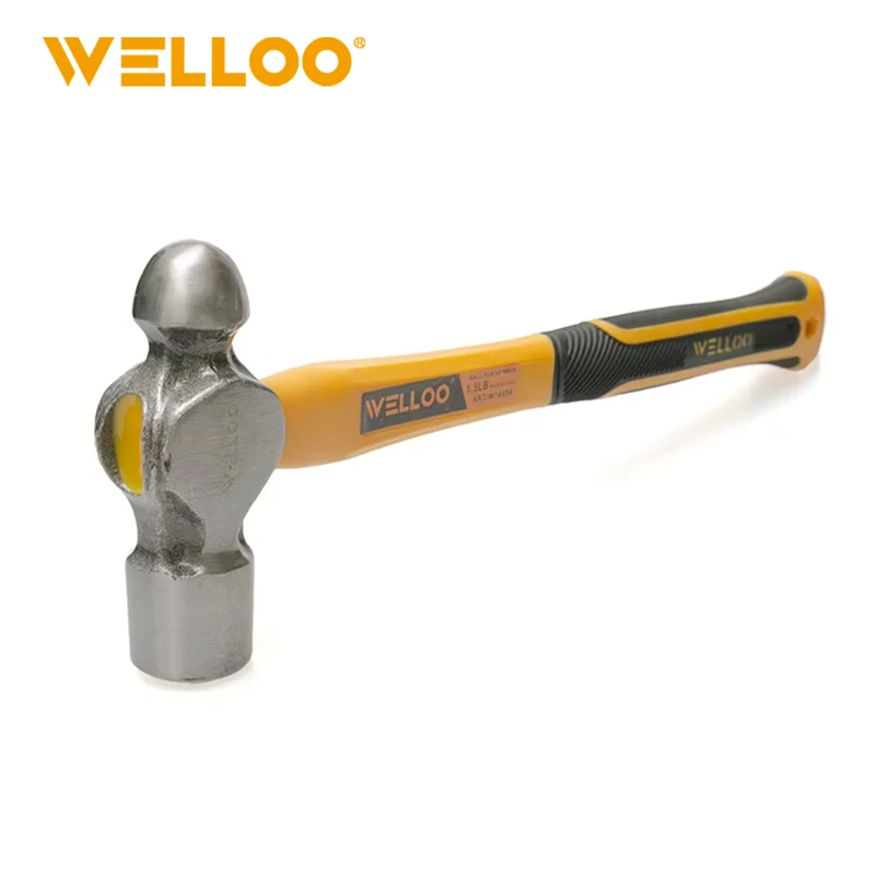 WELLOO Household Appliances Repair Clamp Ball Hammer 12OZ/24OZ/32OZ Ball Pein Hammer with Fiberglass Handle model BHM2412/BHM2424/BHM2432 HAND TOOLS product detail