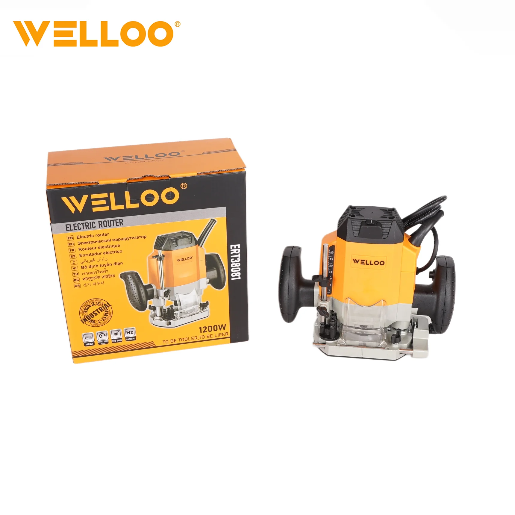 WELLOO 1200W Portable Household Power Tools Electric Router Machines Specially Designed for Woodworking model ERT38081 related product photo
