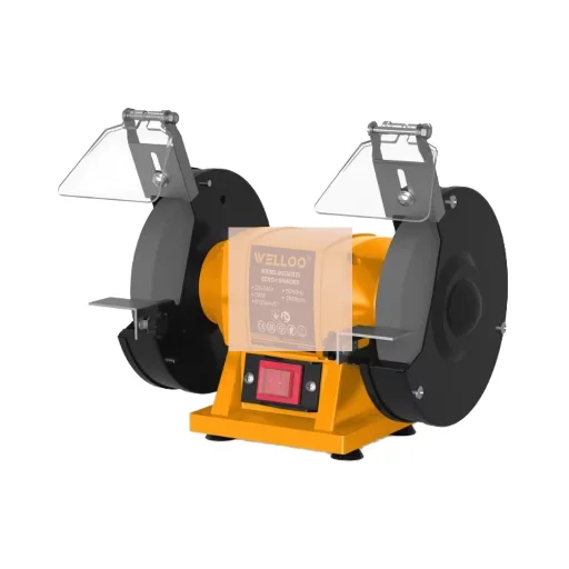 WELLOO 150W 220V Powerful Table Double Grinder Wheels Industrial Bench Grinder 125mm Wheel Diameter Electric Polisher model BGD65125 POWER TOOLS product detail photo 8