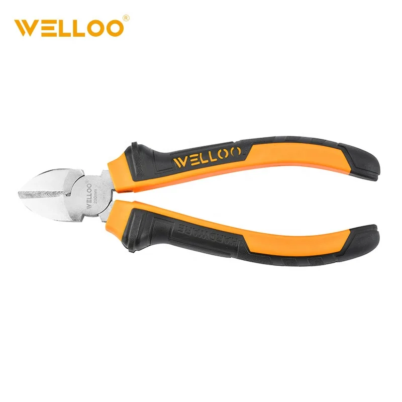 WELLOO Industrial Grade Carbon Steel 6'' 8" Cutting Pliers with Soft Grip Handle model DCP18160 HAND TOOLS product photo 1