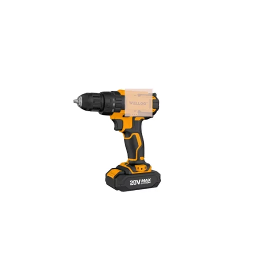 WELLOO 21V 10MM Cordless Electric Impact Drill Handheld Lithium Battery Cordless Drill with Dual Batteries model CLD55321 CORDLESS TOOLS product detail photo 7