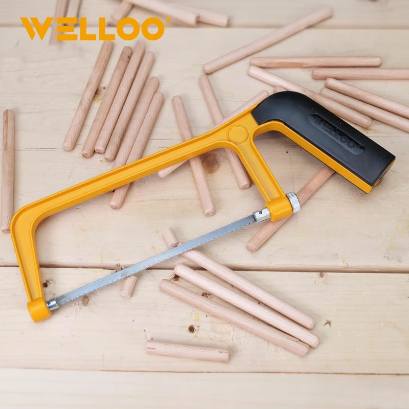 WELLOO High Cutting Efficiency Mini Hacksaw Frame Hand Tool Precision Frame for Fine Cutting Metal model HKF5308 HAND TOOLS product detail photo 10