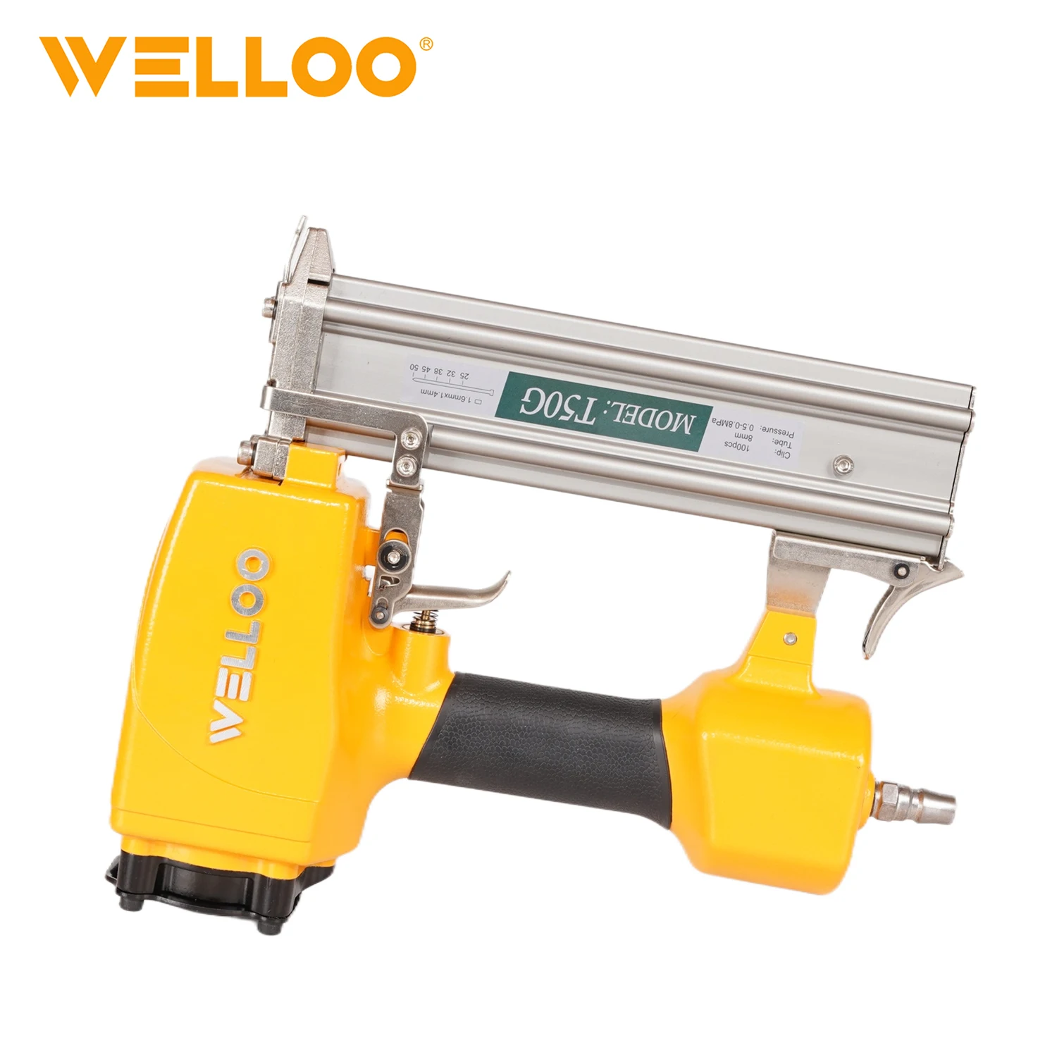 WELLOO Wholesale Price Portable Power Air Nail Gun High Power Handheld Nail Gun for Home Furniture Use model ANGT50 AIR TOOLS catalog product image