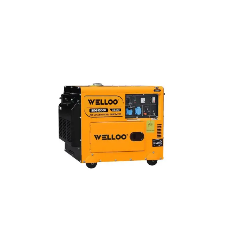 WELLOO Portable 5kw Silent Diesel Generator Single Cylinder 12L Electric Starter Diesel Electric Generator model SDG85000 EQUIPMENT related product photo