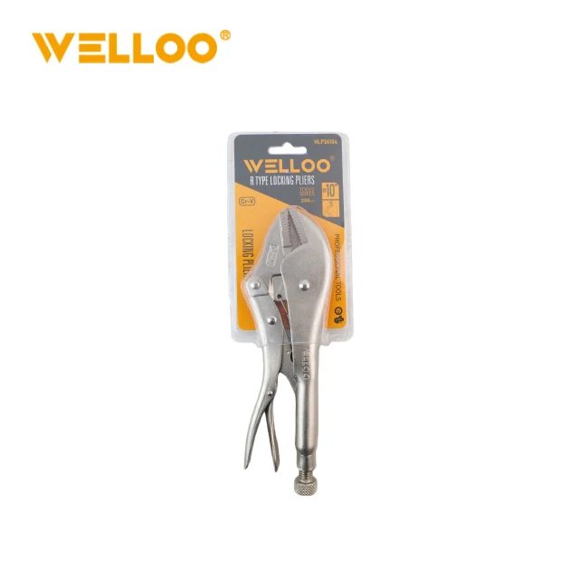 WELLOO High Quality OEM 10in CRV Straight Jaw Locking Pliers for Industrial Grip model HLP26103 HAND TOOLS product detail photo 10