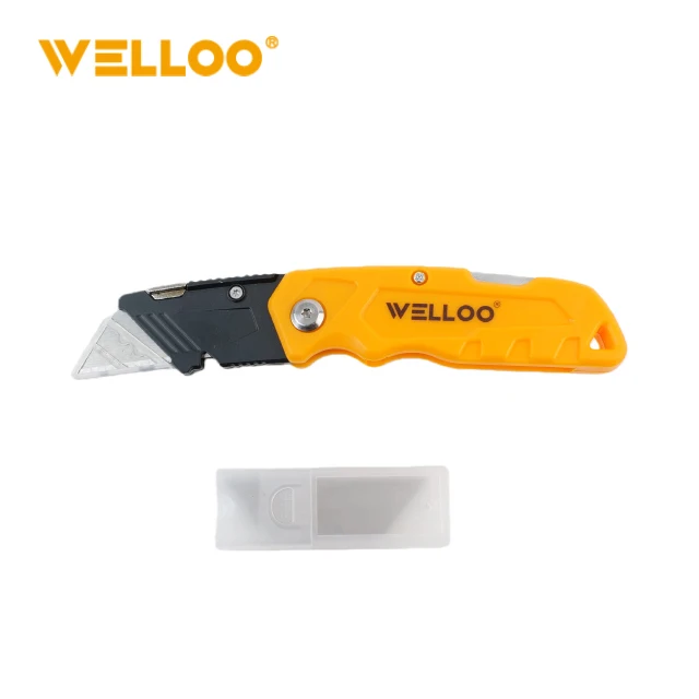 WELLOO Industrial 61mmx19mm Utility Knife Hand Portable Folding Utility Knife with Plastic Handle model FKF6519 HAND TOOLS catalog product image