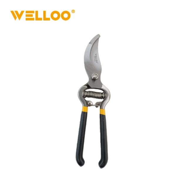 WELLOO 200mm/250mm Ergonomic Garden Secateurs Bypass Pruning Shear Garden Tool with Two Color Dip Handle model GDS3610 HAND TOOLS catalog product image