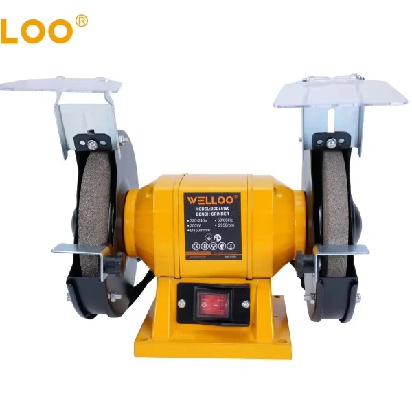 WELLOO 250W Industrial Bench Grinder 200 mm Wheel Dual-Wheel Grinding Machine for Metal Sharpening model BGD65200 POWER TOOLS related product photo
