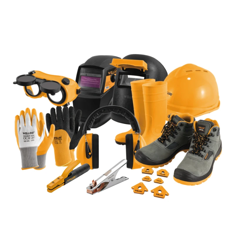 WELLOO Full Range Personal Protective Equipment with Helmet Gloves Boots and Ear Protection for Worksite Safety model Safety Equipment SAFETY PRODUCTS catalog product