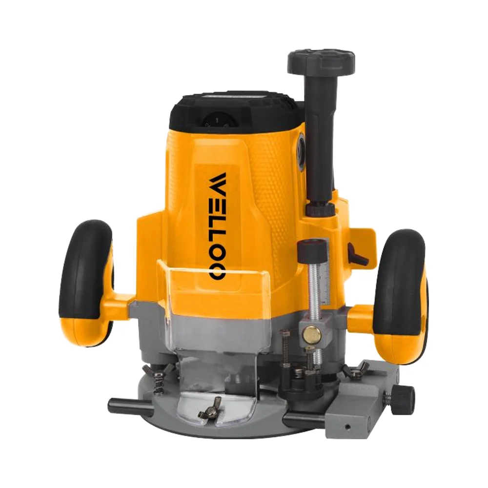 WELLOO Quality Assurance Industrial-grade Electric Manual Wood Router 2200w Variable Speed Portable Wood Processing Machine model ERT38122 POWER TOOLS related product