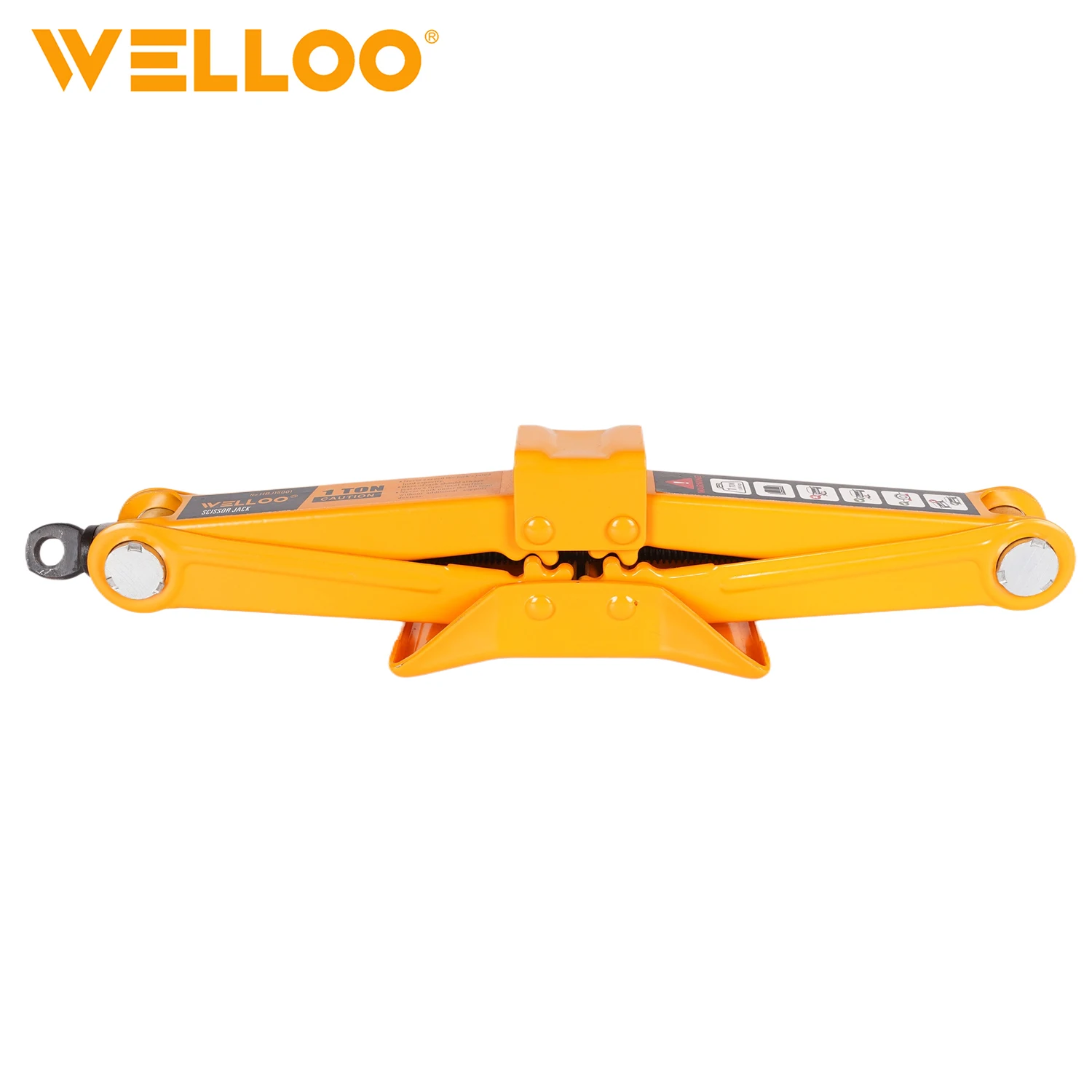 WELLOO 350 mm Max High Car Floor Jack 1 T Lifting Weight Industrial Hydraulic Floor for Car Repair model HBJ15001 HAND TOOLS product detail photo 6