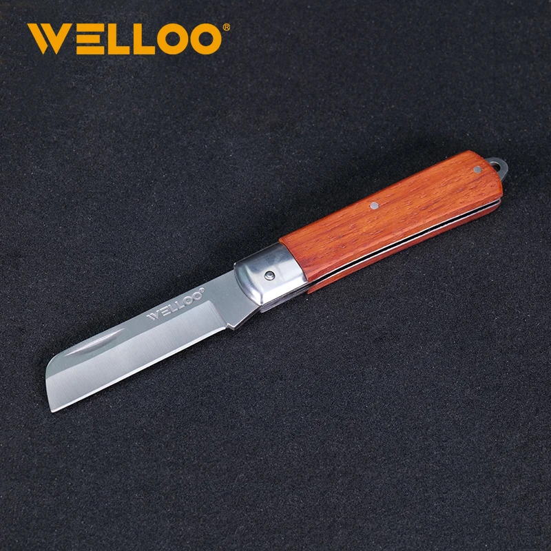 WELLOO Factory Wholesale 7 Inch Electrician Knife Plastic Handle Insulated Electrician Knife for Electrical Maintenance Work model EFK63185 HAND TOOLS product detail