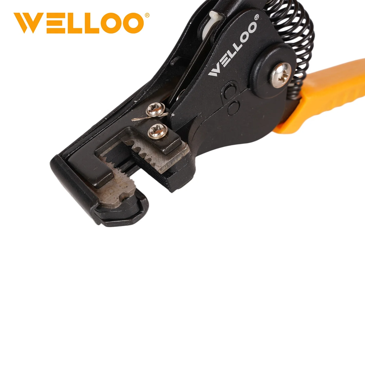 WELLOO 7inch Mini Wire Stripping Pliers Steel Multifunction Manual Hand Cable Strippers with Soft Handle model WSP0703 HAND TOOLS product detail photo 6