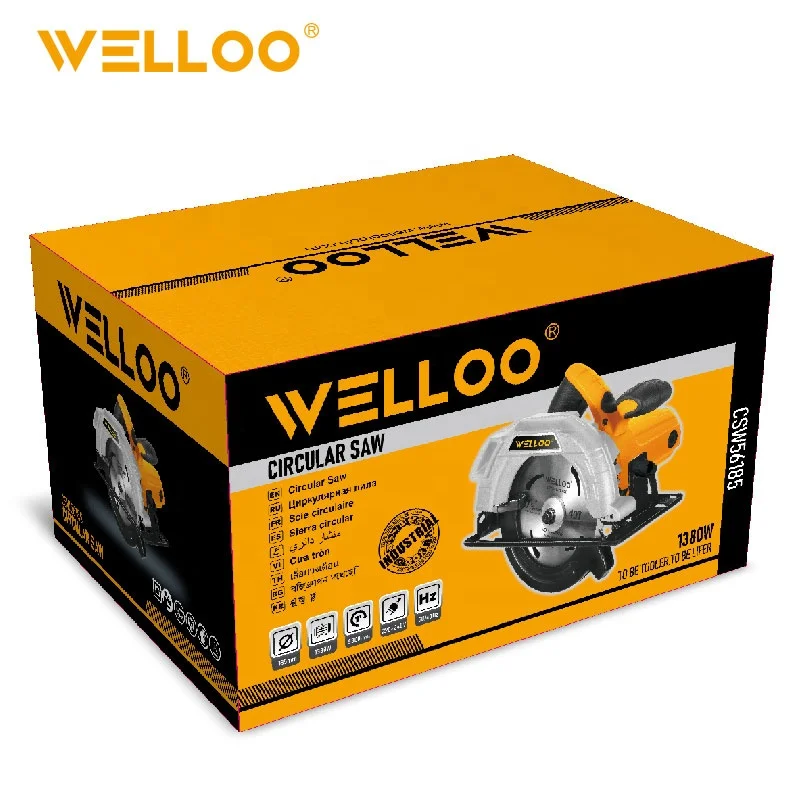 WELLOO Adjustable Cutting Depth Professional Wood Cutting Saw Stable Performance Electric Circular Saw POWER TOOLS product detail photo 6
