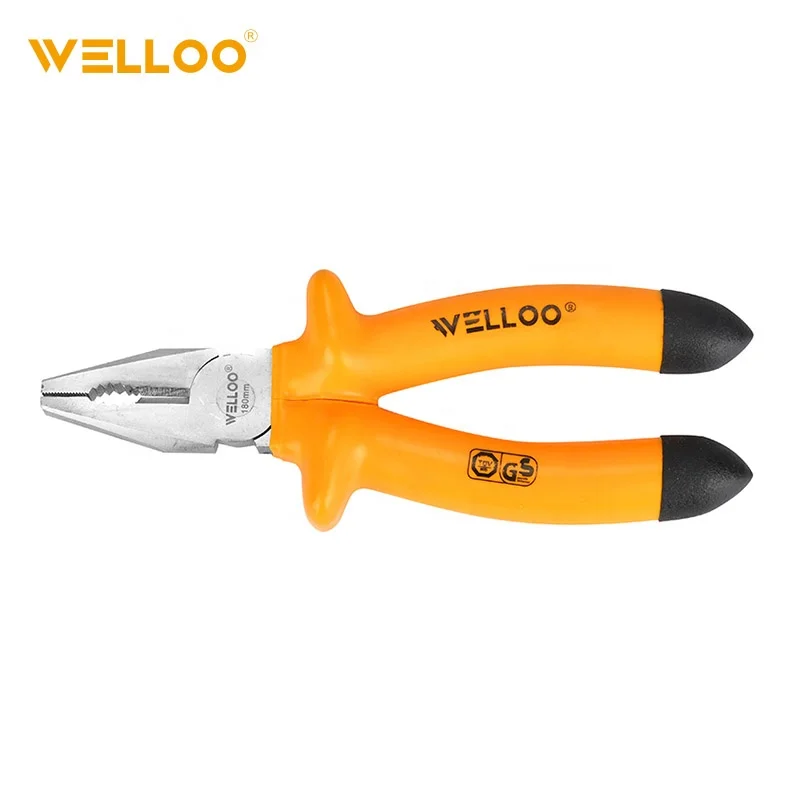 WELLOO Heavy Duty 8in Insulated Handle Combination Pliers HCP20200 HAND TOOLS product photo 1