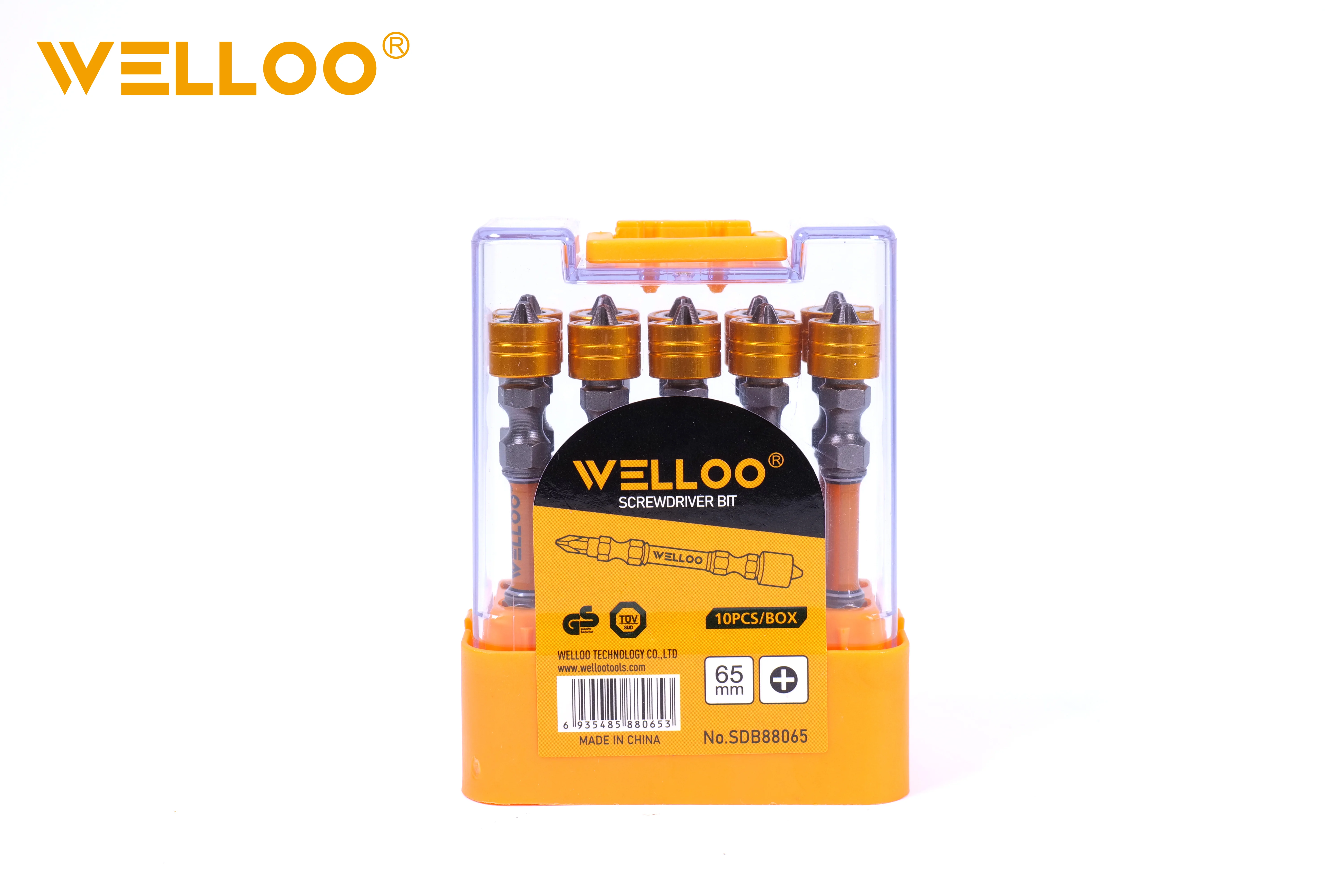 WELLOO Wholesale 10pcs High-Precision Magnetic Coil Screwdriver Bit for Power Drills and Manual Screwdrivers model SDB88065 ACCESSORIES product detail photo 10