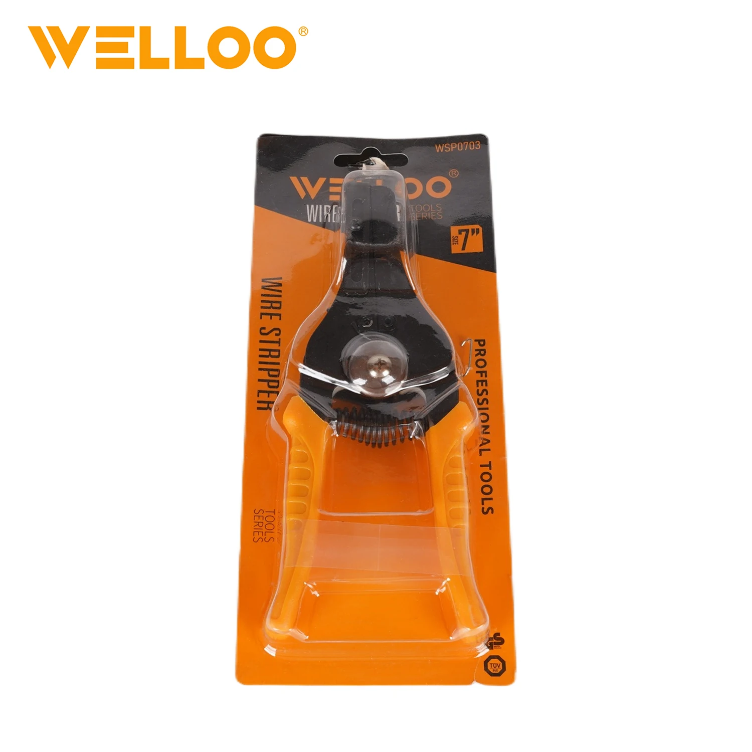 WELLOO 7inch Mini Wire Stripping Pliers Steel Multifunction Manual Hand Cable Strippers with Soft Handle model WSP0703 HAND TOOLS product detail photo 12