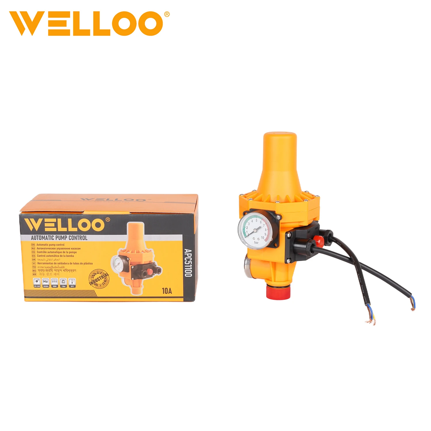 WELLOO Factory Manufacture 3in1 Intelligent Auto Timer Pressure Switch Automatic Pump Controller Water Pump Electric Pressure Switch model APC51100 GARDEN TOOLS & PUMPS
