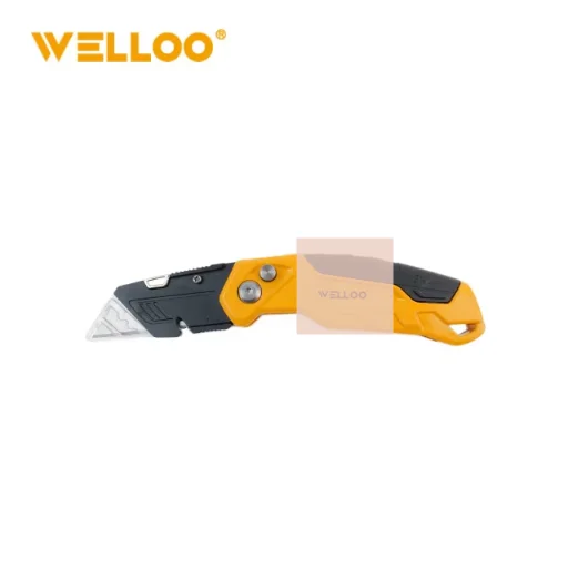 WELLOO Portable Folding Knife 61*19mm Blade Utility Cutter with Replaceable Blades model FKF6619 HAND TOOLS product detail photo 9