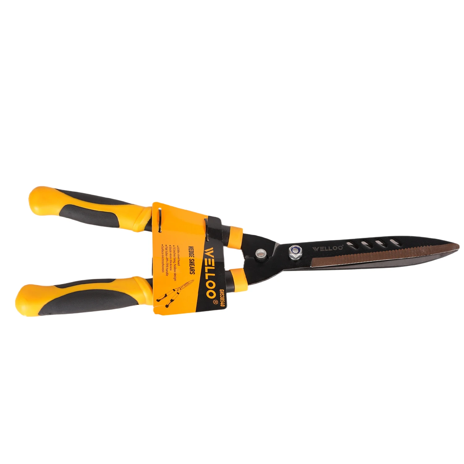 WELLOO Factory Direct Sale 21Inch Carbon Steel Blade Hedge Shears Multi-Functional Manual Garden Hedge Shears model GHS38540 HAND TOOLS product detail photo 9