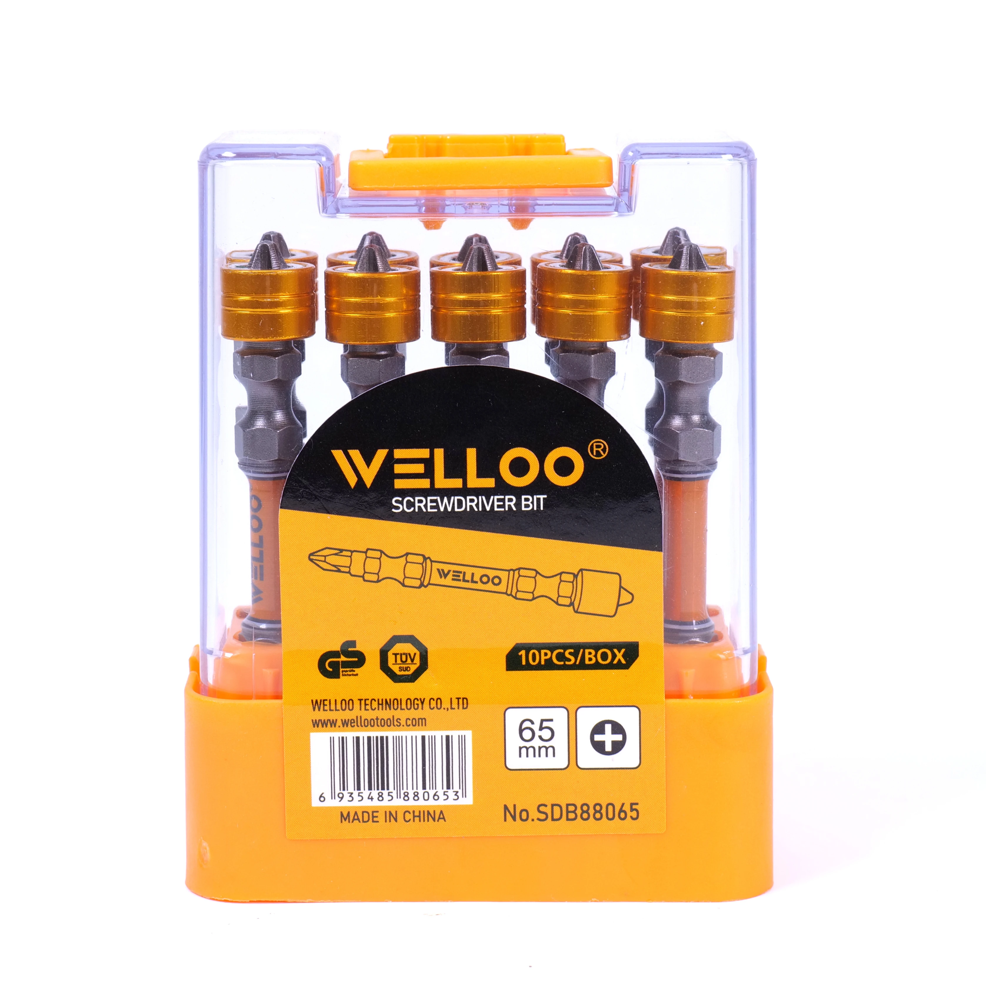 WELLOO Wholesale 10pcs High-Precision Magnetic Coil Screwdriver Bit for Power Drills and Manual Screwdrivers model SDB88065 ACCESSORIES catalog product image