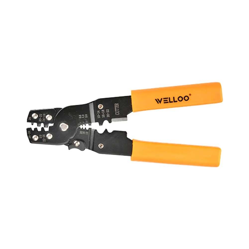 WELLOO Wholesale Wire Stripping Cutting Tools Multi-function Hand Tool 7'' Mini Wire Stripper for Stripping Cutting model WSP0702 NEW HOT PRODUCTS catalog product image