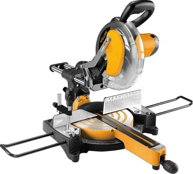 WELLOO Wholesale Price 1800W Industrial Grade Metal Tile Circular Saws Woodworking Electric Miter Saw model MTS61255L POWER TOOLS related product photo