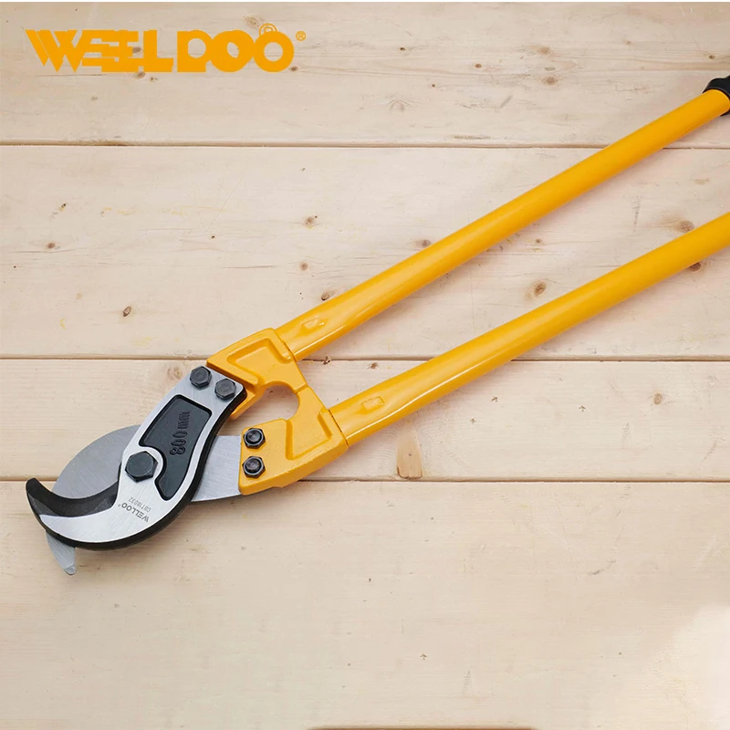 WELLOO Heavy-Duty 32inch Steel Hand Cable Cutter Mechanical Cable Cutter Hand-Operated Cutting Tool for Copper/Aluminum Armoured Cable model CBT18032 HAND TOOLS product