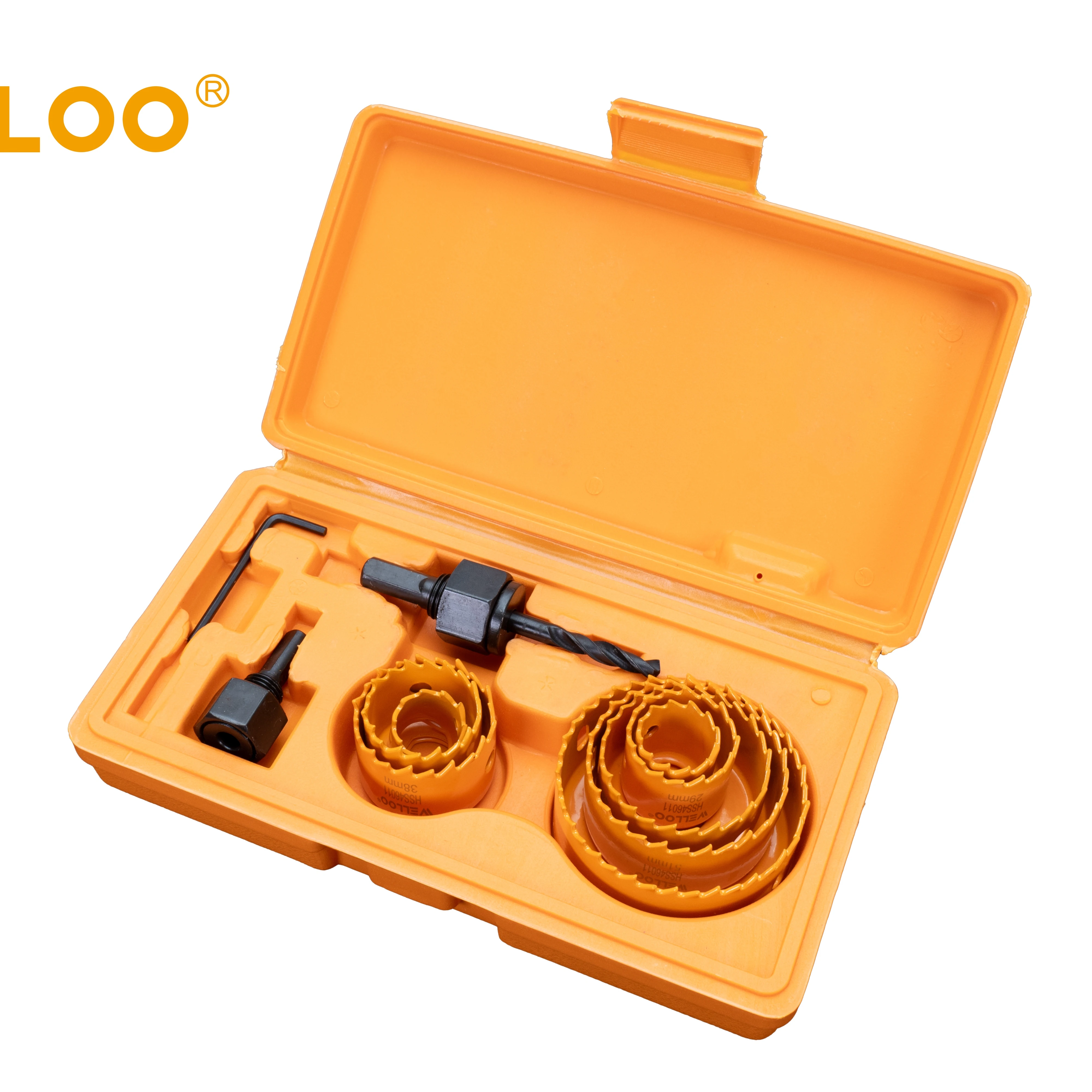 WELLOO Multifunctional Use Hole Saw Strong Corrosion Resistance Cutter 11pcs Hole Saw Set for Wood Drill Hole Sets model HSS46011 HAND TOOLS related product photo