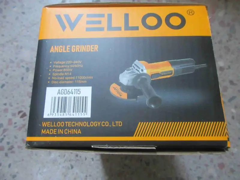 WELLOO M14 Spindle Thread Grinder 2350W 8000rpm Slide Paddle Switch Grinder With Auxiliary Handle model AGD68230 POWER TOOLS product detail photo 9