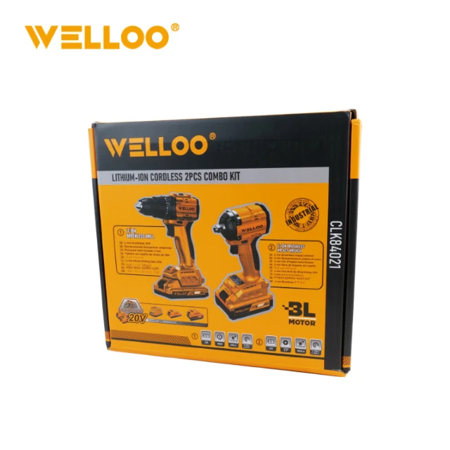 WELLOO Portable Variable Speed 110V/220V Impact Drill Customizable Power Tools Combo Set for Industrial DIY model other product detail photo 6